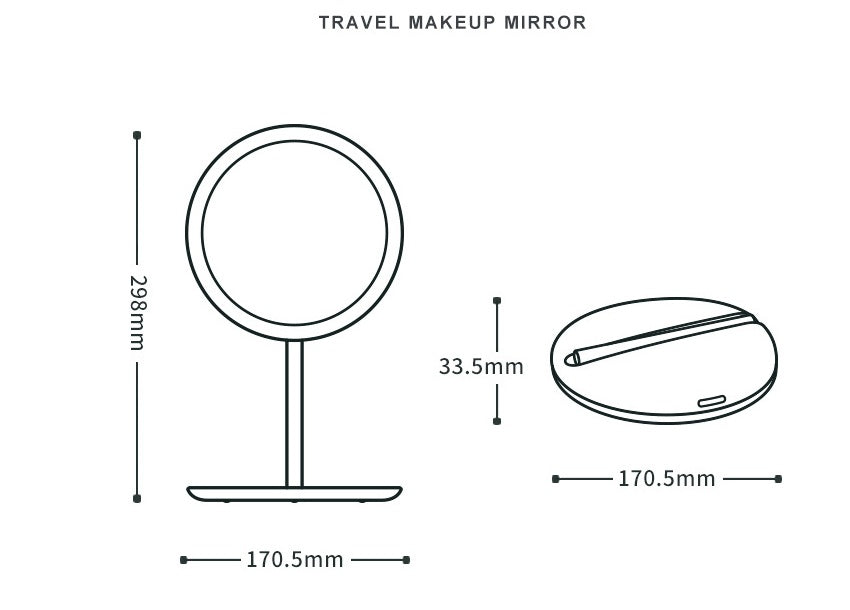 LED Folding Mirror Make-up mirror LED Folding Mirror Make-up mirror